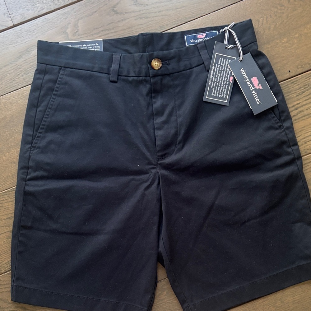 Brand New! Vineyard Vines Men's Navy Flat Front Shorts